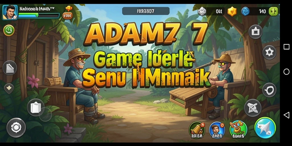 Tangkapan layar utama ADAM77 menampilkan keseruan gameplay Idle.