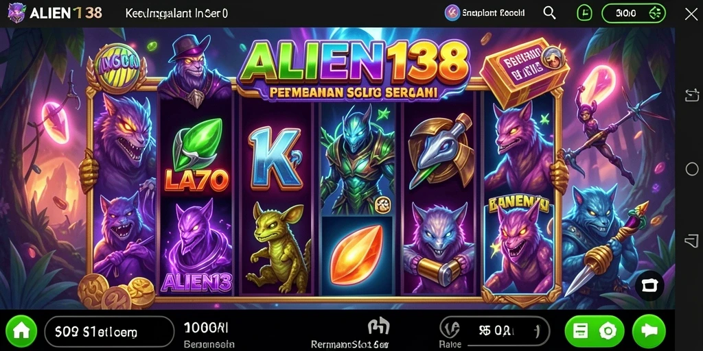 Tampilan gameplay menarik ALIEN138 dengan tema slot yang beragam.