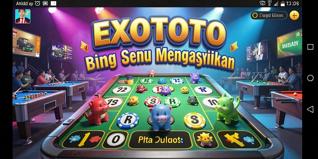 Screenshot gameplay EXOTOTO yang menunjukkan keseruan permainan Bingo.