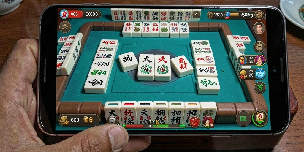Tampilan gameplay seru G668 di dalam permainan Mahjong.