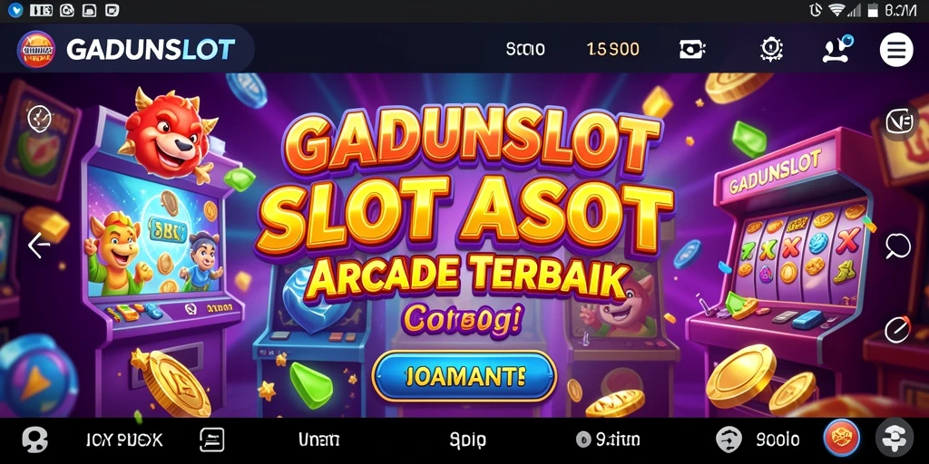 Tampilan gameplay GADUNSLOT yang seru dan penuh warna.