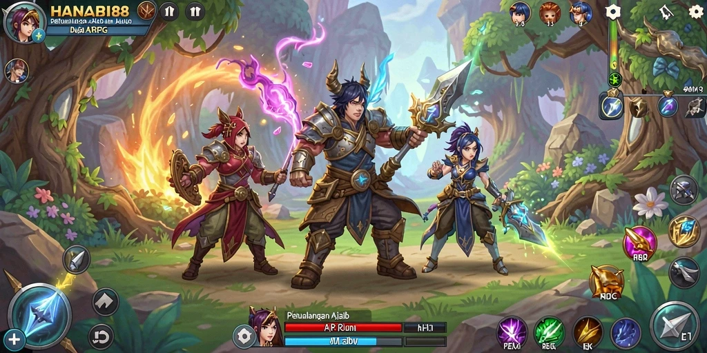 Tampilan gameplay seru di dunia ARPG yang menegangkan.