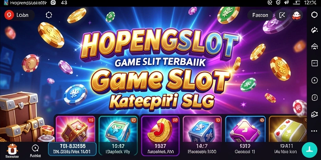 Screenshot gameplay <strong>HOPENGSLOT</strong> yang menampilkan berbagai mesin slot.