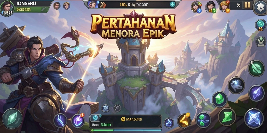 Gameplay seru IDNSERU dengan tower defense yang menantang.