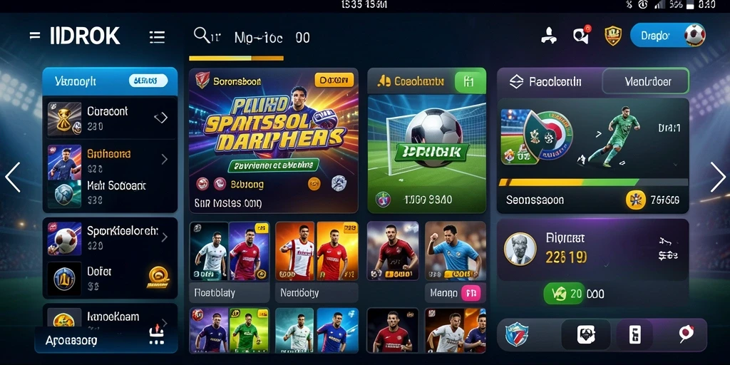 Tampilan menarik dari gameplay Sportsbook IDROK yang interaktif.