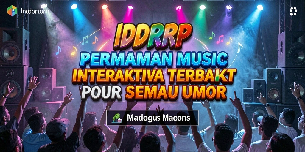 Tangkapan layar utama dari IDRRP yang menunjukkan gameplay seru musik.