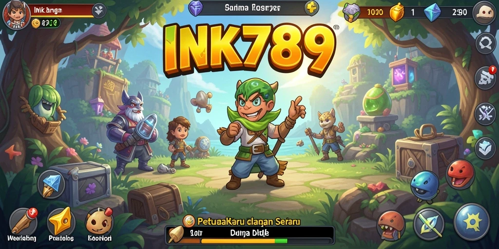 Tangkapan layar gameplay INK789 yang menunjukkan suasana seru dalam permainan Idle.