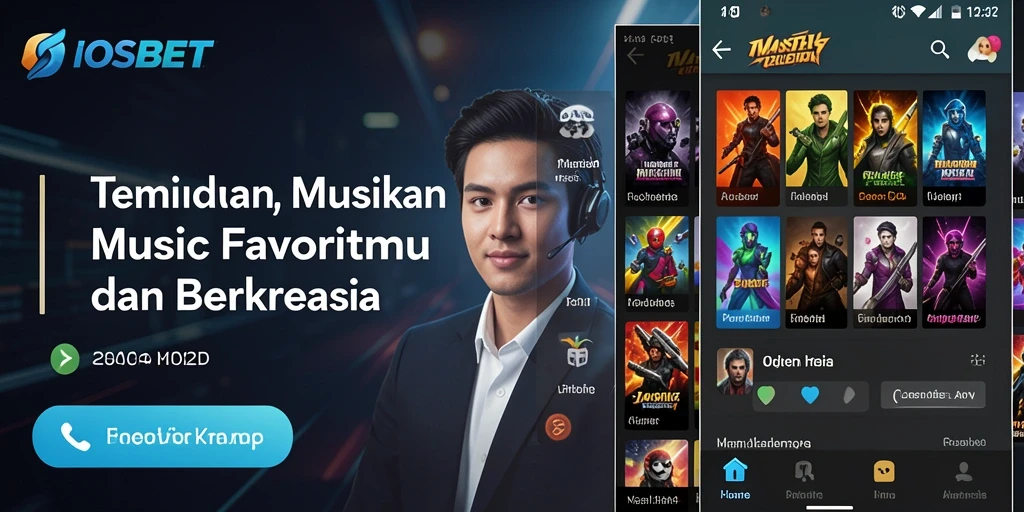 Tampilan gameplay menyenangkan saat menjelajahi musik di IOSBET.