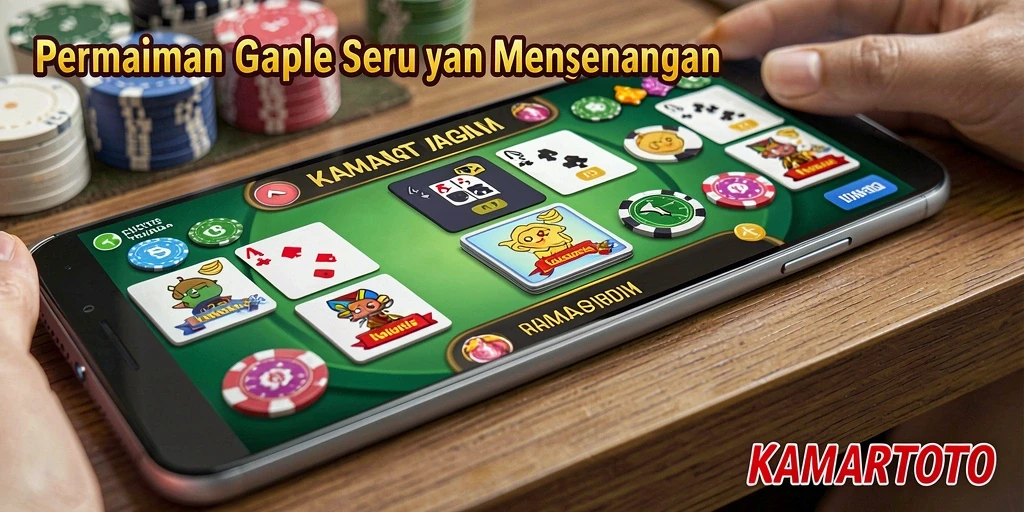 Tampilan gameplay seru dalam game Gaple KAMARTOTO.