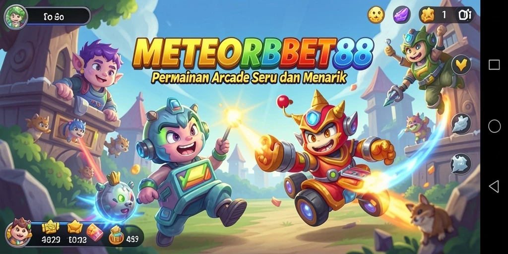 Tampilan gameplay seru dalam METEORBET88 yang memukau.