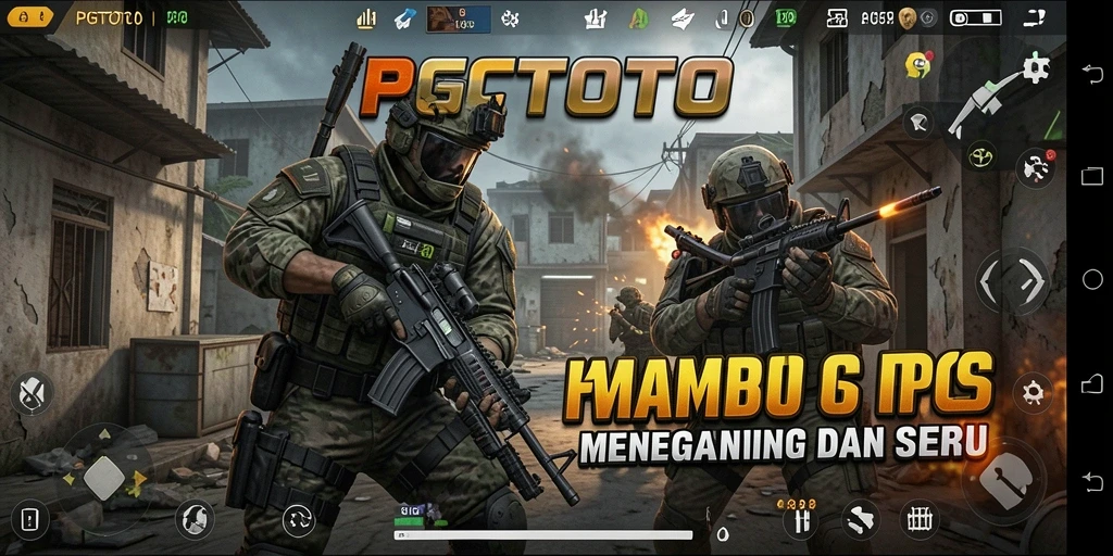 Screenshot menampilkan aksi intens gameplay PGTOTO saat bertempur.