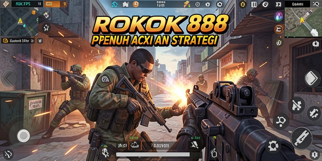 Gameplay seru ROKOK88 dengan banyak aksi dan strategi.
