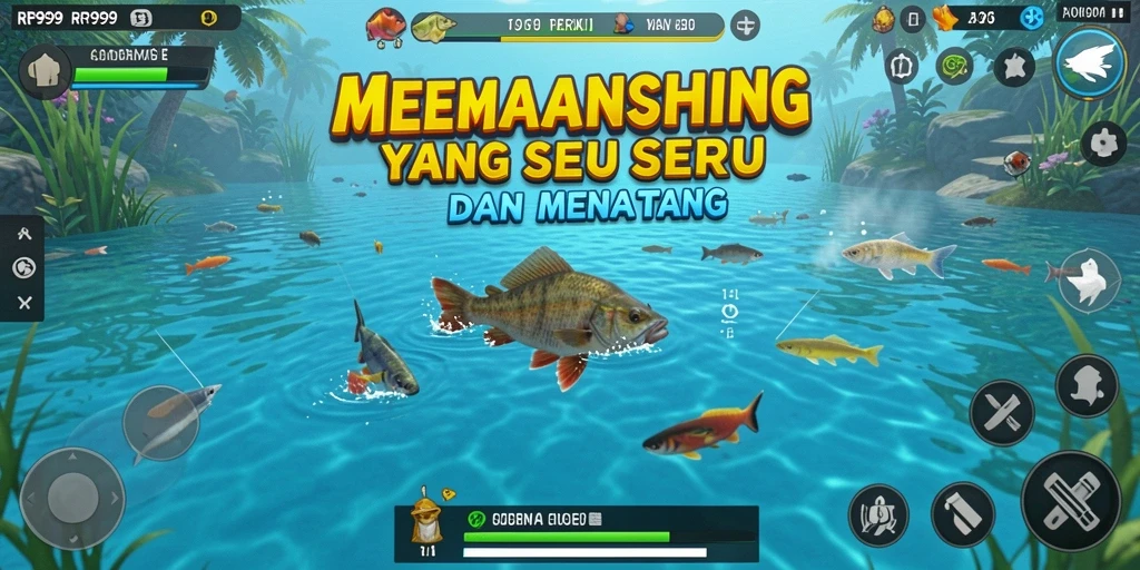 Gameplay menangkap ikan yang seru dan mendebarkan di RR999.