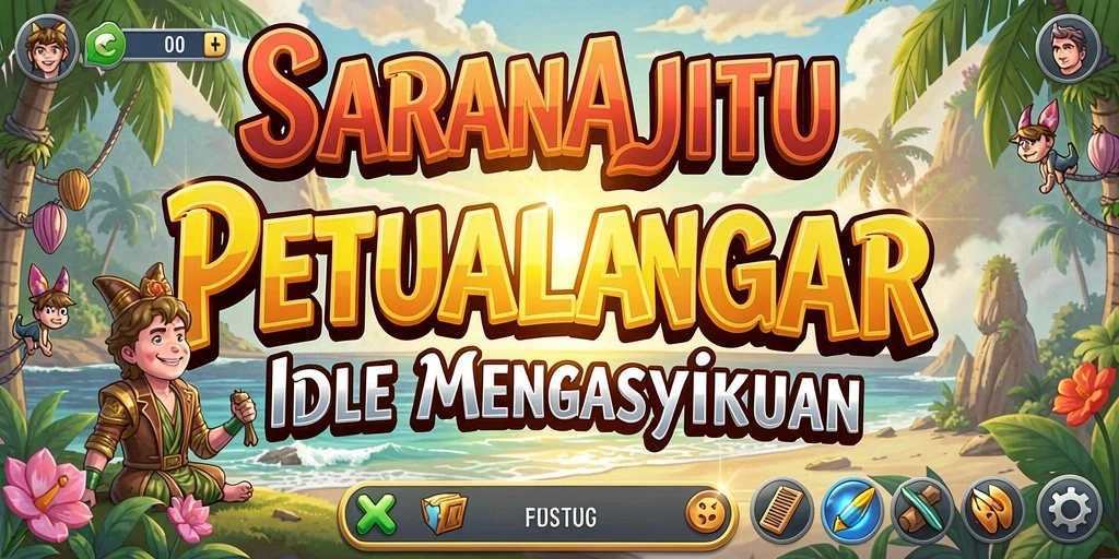 Tampilan gameplay SARANAJITU yang menarik dan santai.
