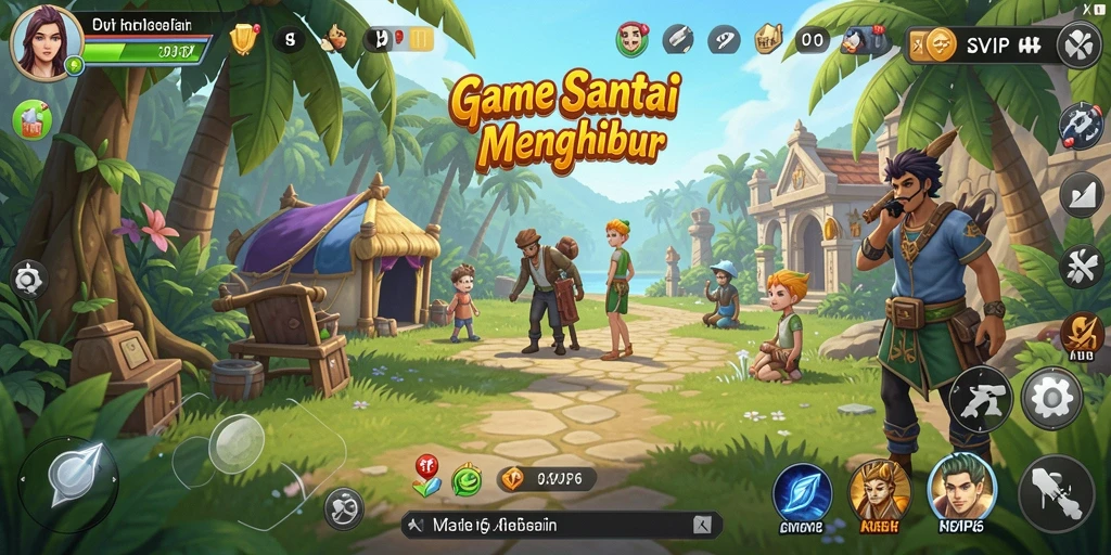 Tampilan menarik dari gameplay Santai di SVIP6.