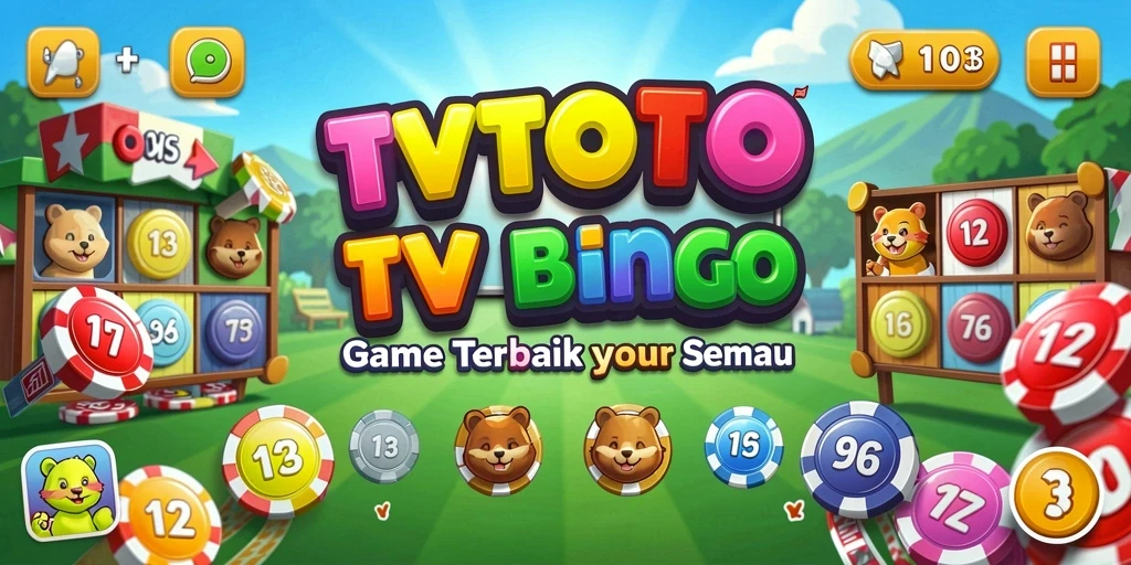 Screenshot utama TVTOTO dengan gameplay Bingo yang seru.