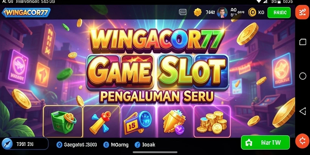 Tampilan gameplay Slot yang menarik dan penuh warna di WINGACOR77.